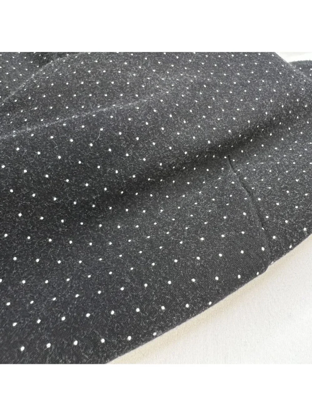 Kate Spade Polka Dot Scallop Trim Fit & Flare Dress Mini Black White 8